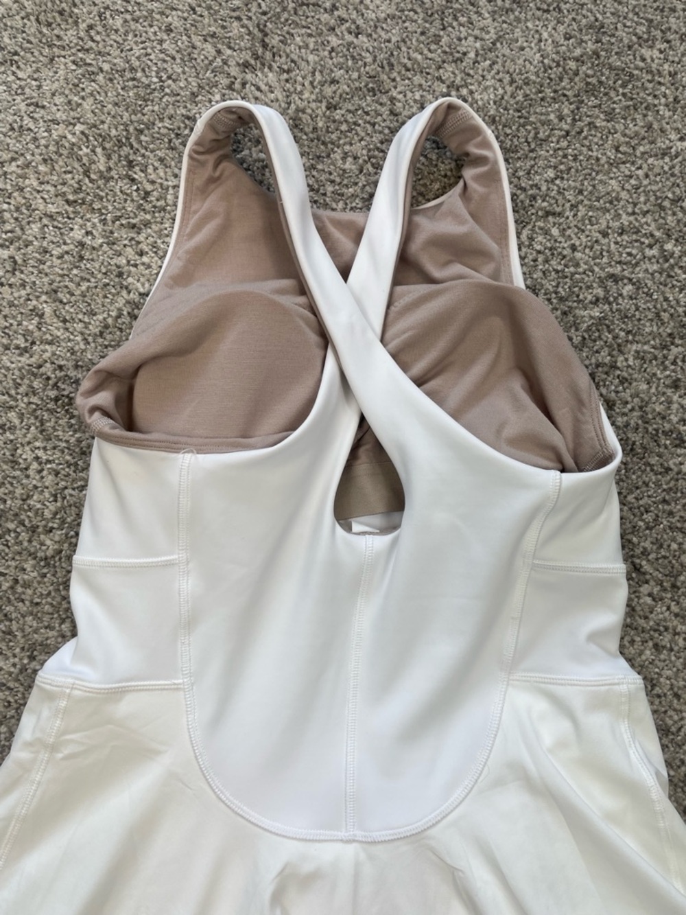 Lululemon Court Crush white tennis dress, size 6, - Picture 5 of 8